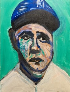 Dan Bern, Babe Ruth acrylic on canvas